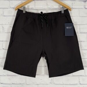 BYLT Shorts Men's Size Large Black Ryse Fleece Chino BYLT Premium Basics 8" NWT